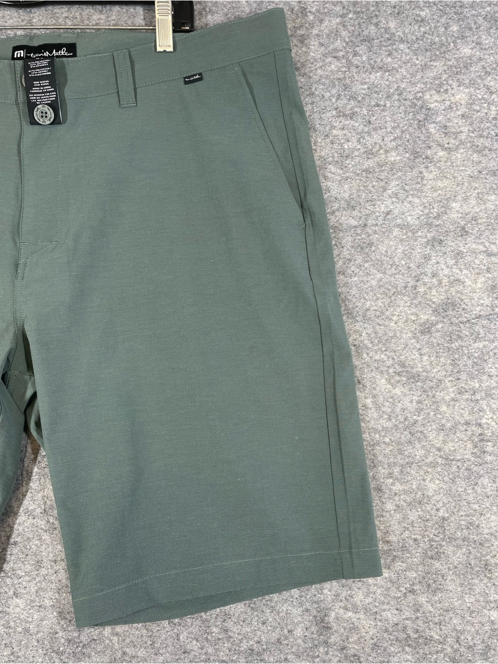 Travis Mathew Golf Shorts Green Size 40 Performance Stretch Casual Athletic - Picture 8 of 16